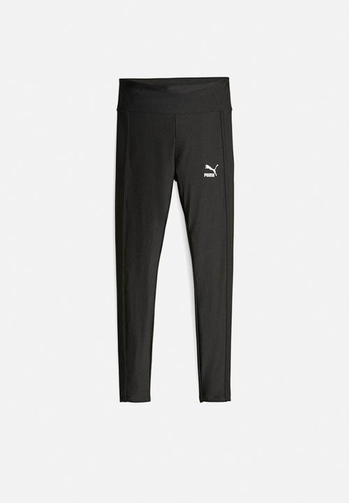 PUMA - T7 high waist shiny leggings - puma black