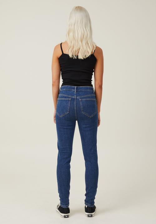 Cotton On - High Rise Skinny Jean - Nordic Blue