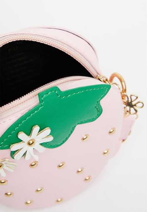 Pop Candy - Girls strawberry shoulder bag - pink