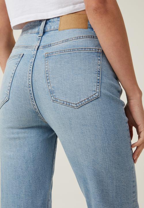 Cotton On - Stretch Mom Jean - Sea Blue