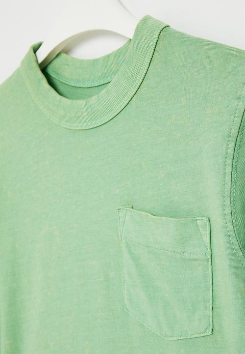 Cotton On - The essential short sleeve tee - green pear wash