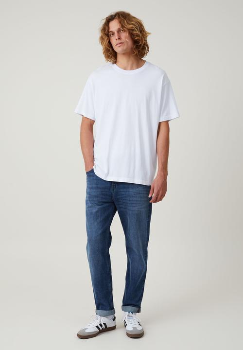 Cotton On - Relaxed tapered jean - backyard blue