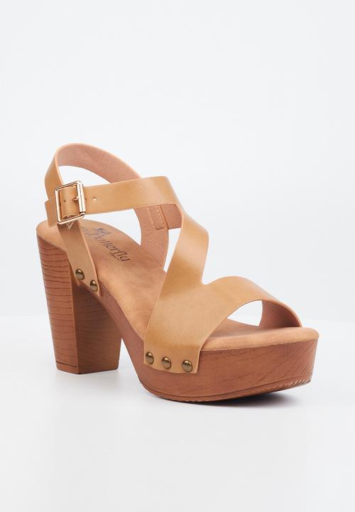 Butterfly Feet - Kayla 1 block heel - beige