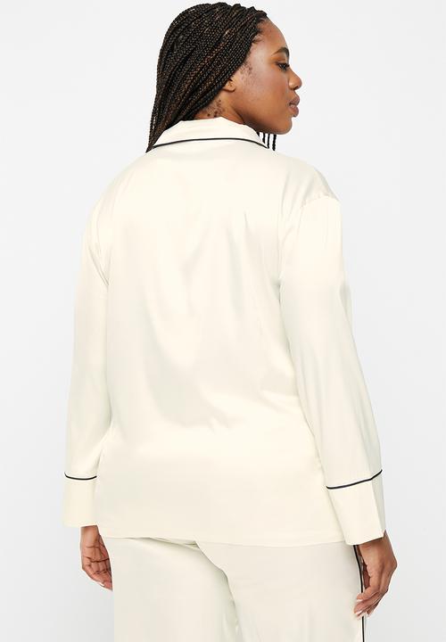 RAYE - Plus regardless pyjama top - ivory