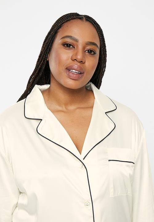 RAYE - Plus regardless pyjama top - ivory