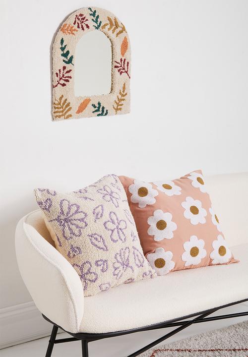Sixth Floor - Daisybell tufted cushion cover- multi