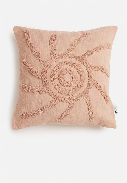 Solaris tufted cushion cover- pink