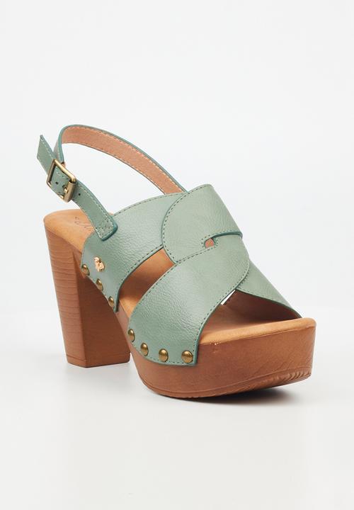 Butterfly Feet - Kayla 4 Block Heel - Mint