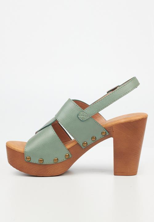 Butterfly Feet - Kayla 4 Block Heel - Mint