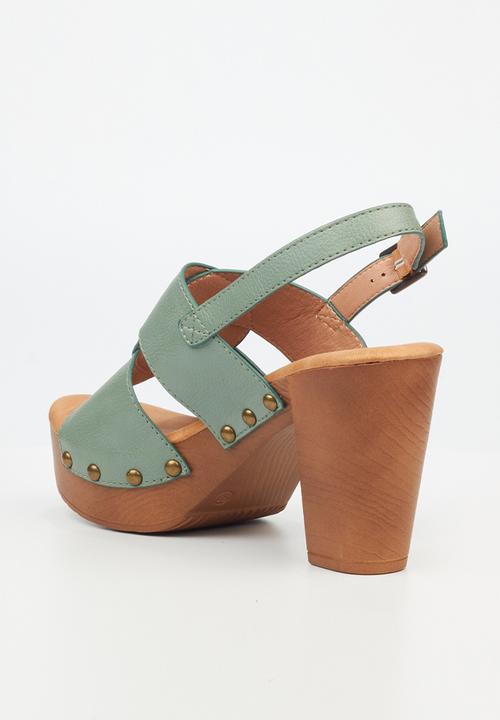Butterfly Feet - Kayla 4 Block Heel - Mint