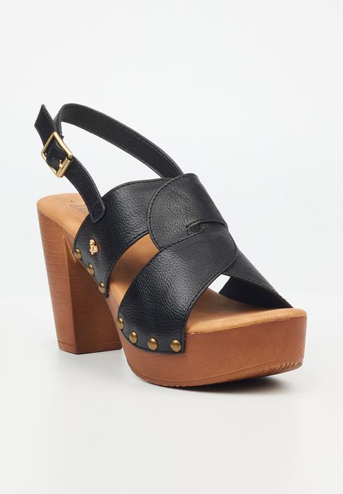 Butterfly Feet - Kayla 4 Block Heel - Black