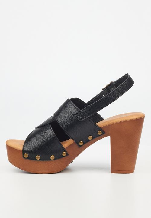 Butterfly Feet - Kayla 4 Block Heel - Black
