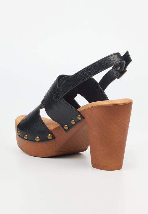 Butterfly Feet - Kayla 4 Block Heel - Black