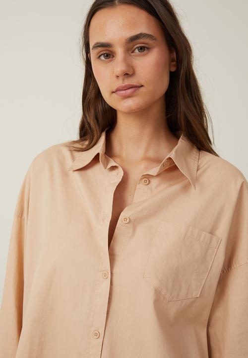 Cotton On - Dad shirt - pebble