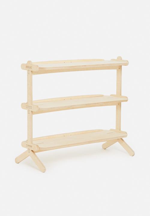Native Decor - Splayed 3-tier shelf - natural