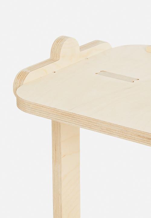 Native Decor - Splayed 3-tier shelf - natural