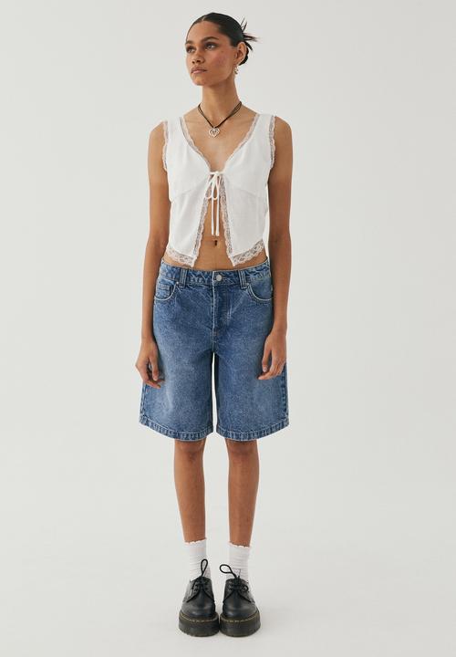 Supré  - Tillie cut away top - white