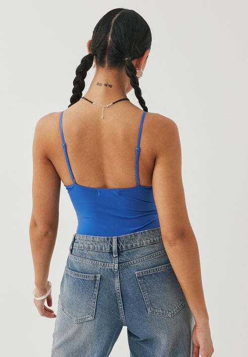 Supré  - Sylvie lace bodysuit - satin blue