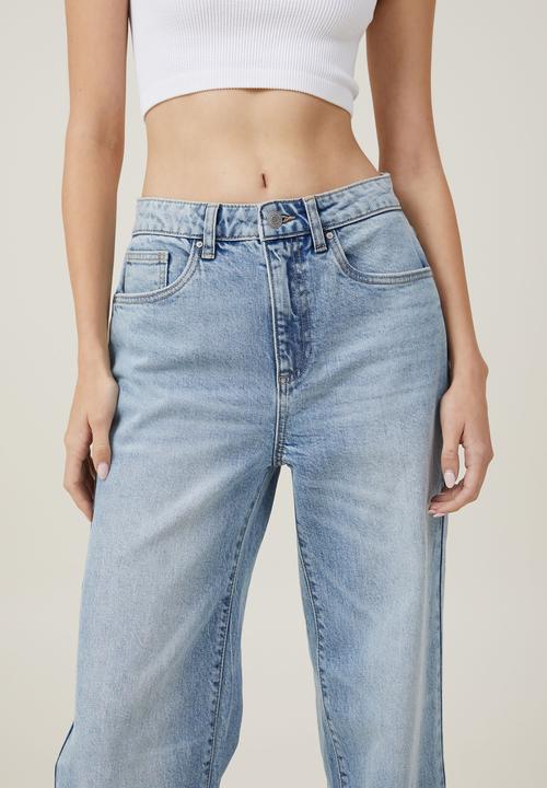 Cotton On - Stretch wide leg jean - bells blue