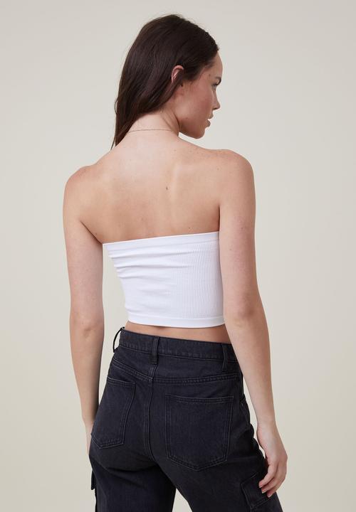 Cotton On - Seamless ellie tube top - white