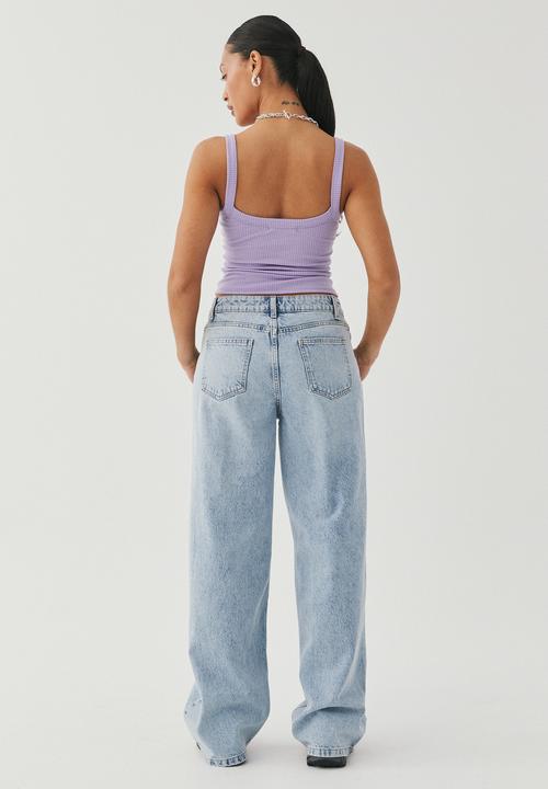 Supré  - Low rise wide jean - vintage blue