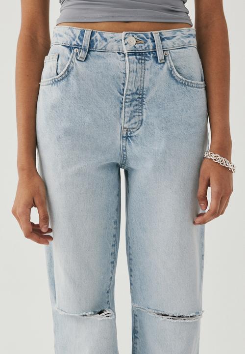 Supré  - Straight leg ripped jean - salt lake blue ripped