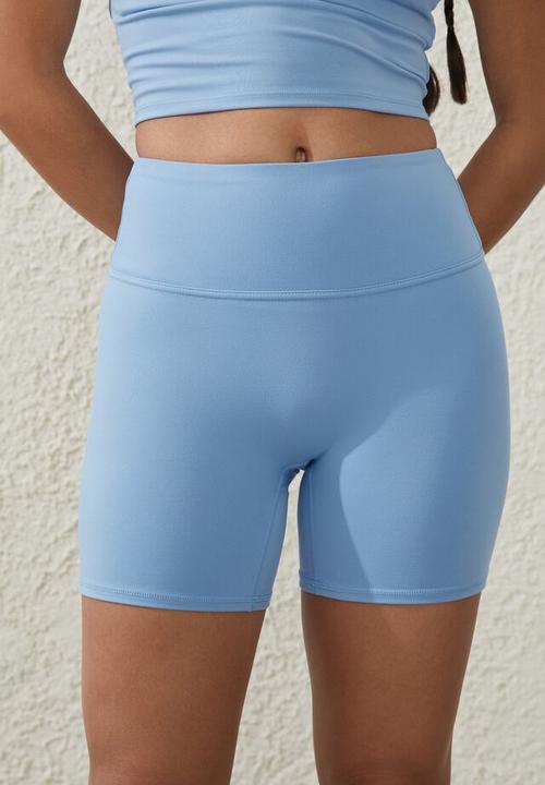 Cotton On - Ultra soft yoga bike short - mediterranean blue