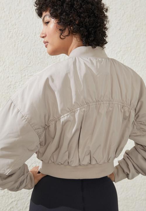 Cotton On - Active Rib Gym T-shirt - White Pepper