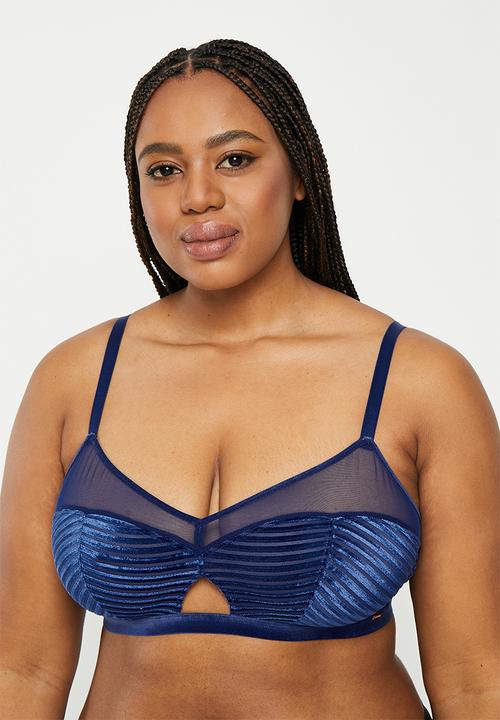 RAYE - Plus walk on by non padded bralette - ink