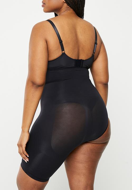 Easy Curves Shapewear - Solution shaper shorts right leg cut off - black