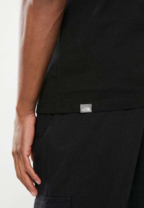 The North Face - M short sleeve mountain outline tee - tnf black - tnf white 
