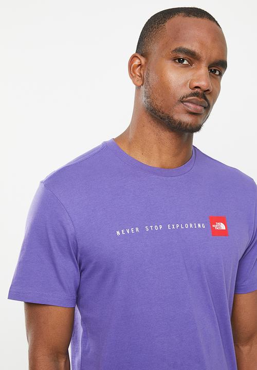 The North Face - M short sleeve never stop exploring tee - cave blue 