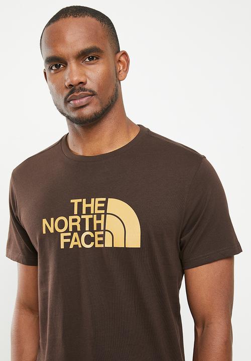 The North Face - M short sleeve east tee - eu - coal brown - almond butter 