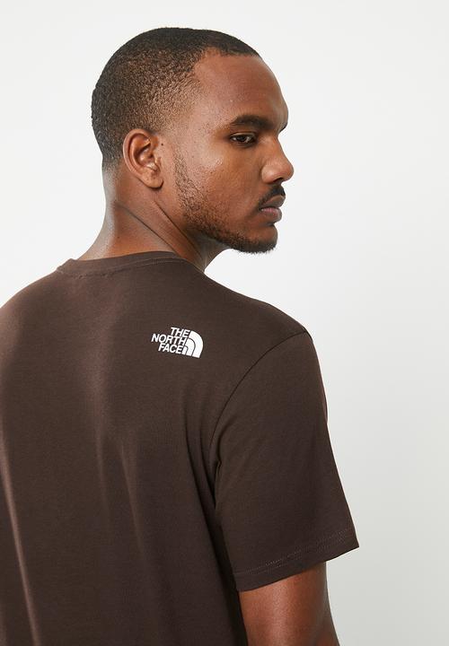 The North Face - M short sleeve east tee - eu - coal brown - almond butter 