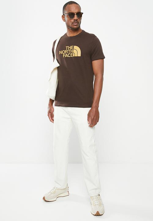 The North Face - M short sleeve east tee - eu - coal brown - almond butter 