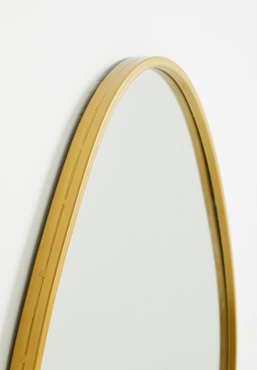 Sixth Floor - Rae organic shaped mirror - gold