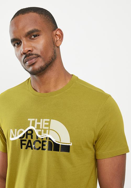 The North Face - M short sleeve mountain line tee - sulphur moss