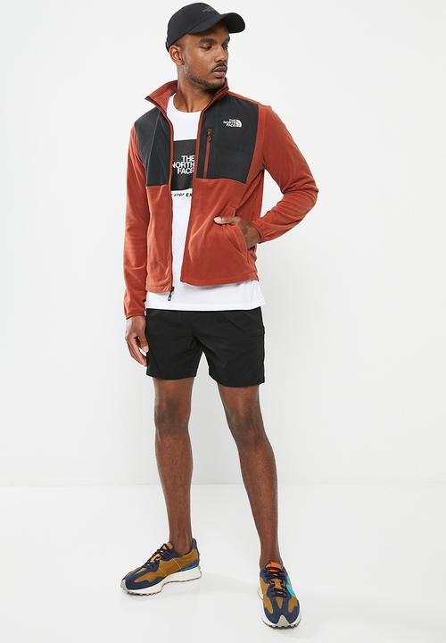 The North Face - M Homesafe full zip fleece - brandy brown-tnf black 