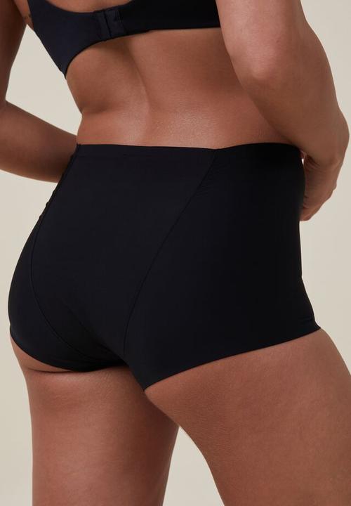 Cotton On - Period boyshort brief heavy flow - black