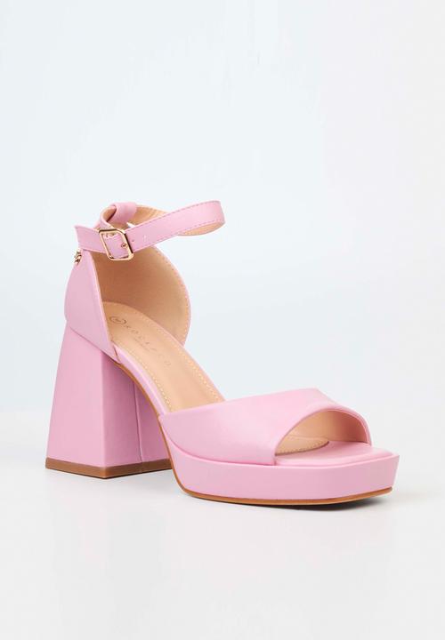 Rock & Co - Naked 2 block heel - pink