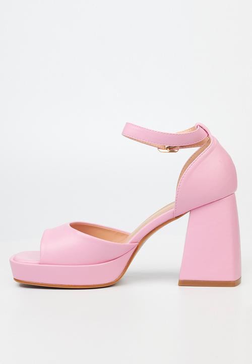 Rock & Co - Naked 2 block heel - pink
