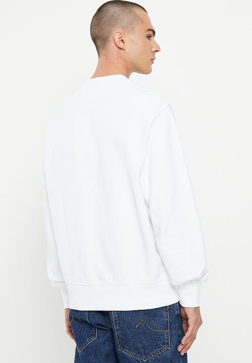 Calvin Klein - Micro mono logo crew neck - bright white