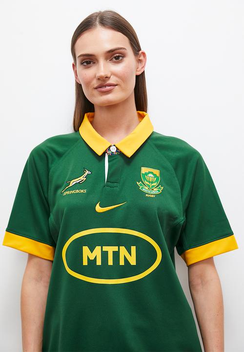 Nike - Women's Springbok stadium jersey home - gorge green/university gold