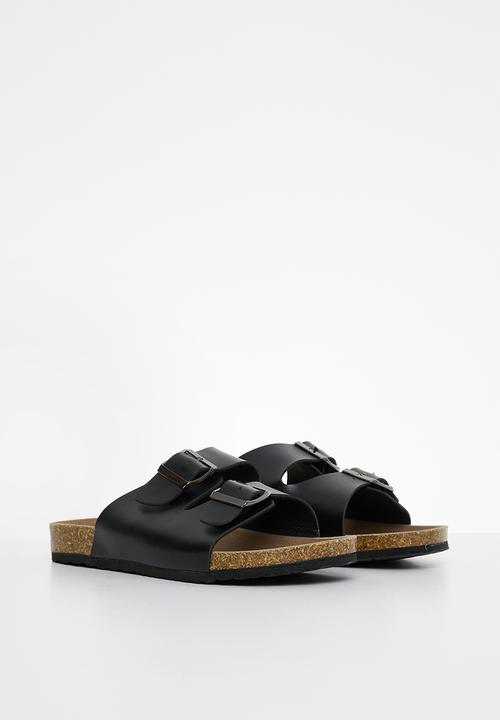 Pop Candy -  Twin strap sandals - black