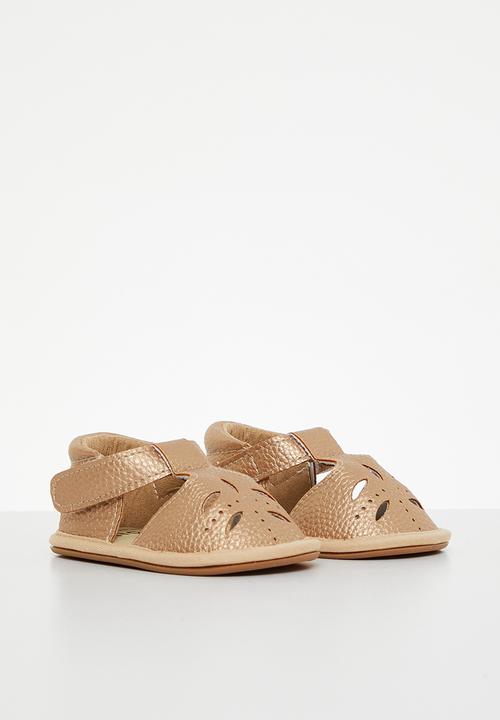 Pop Candy - T bar sandals - gold 1