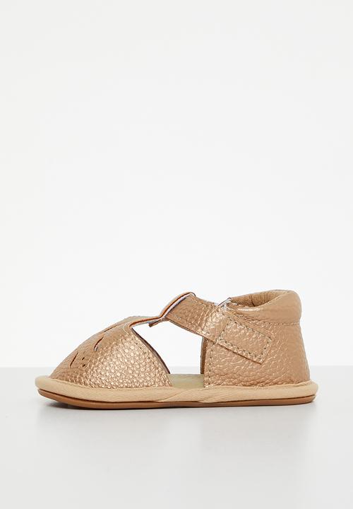 Pop Candy - T bar sandals - gold 1
