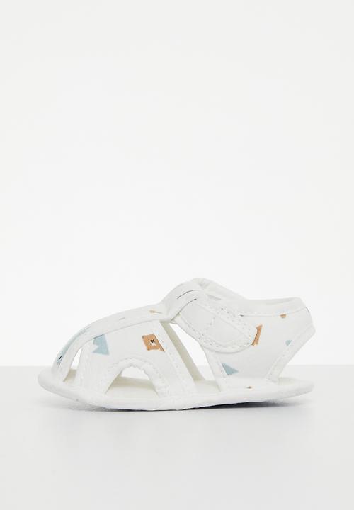Pop Candy - Back strap  sandals - white multi