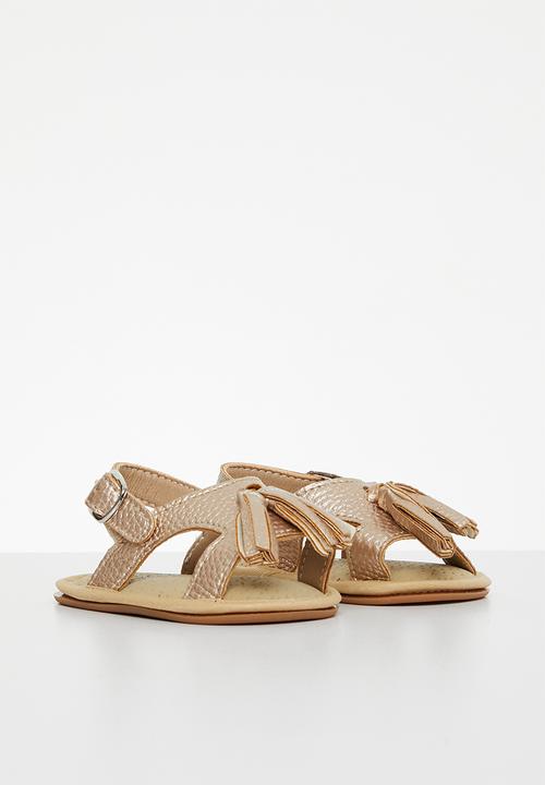 Pop Candy - Back strap sandals - gold 