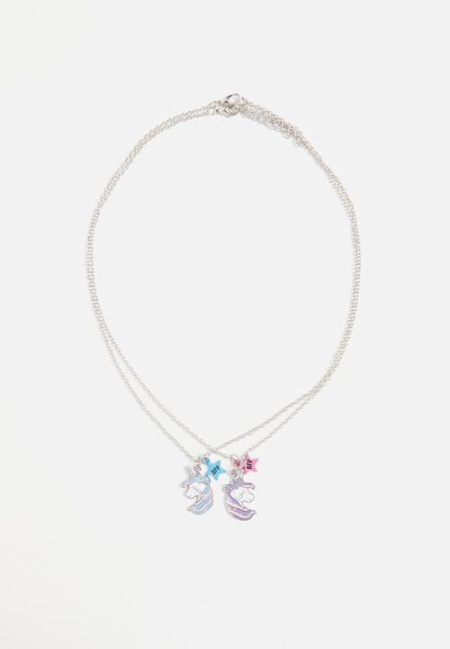Pop Candy - Girls novelty necklace - silver