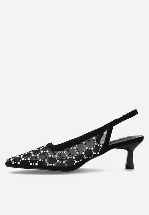 MILLA - Laina mesh stiletto - black